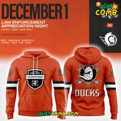 Anaheim Ducks Law Enforcement Appreciation Night Limited Edition Hoodie