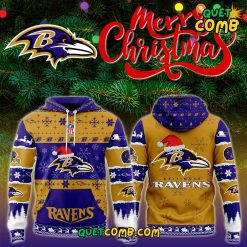 Baltimore Ravens Merry Christmas 2024 Limited Edition Hoodie