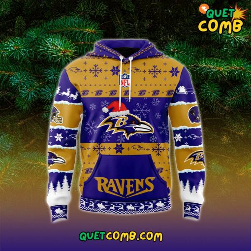 Baltimore Ravens Merry Christmas 2024 Limited Edition Hoodie