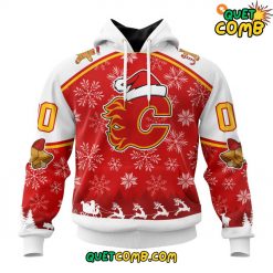 Calgary Flames Special Merry Christmas Limited  Edition Hoodie