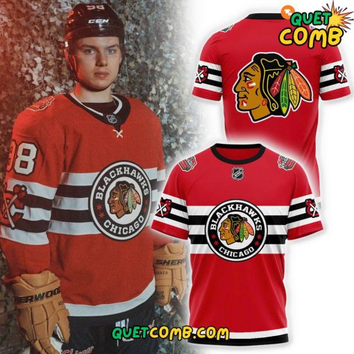 Chicago Blackhawks Winter Collection 2024 Custom Name T-shirt