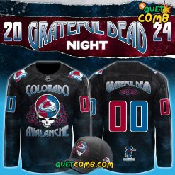 Colorado Avalanche Grateful Dead Night  Custom Name Hockey Jersey