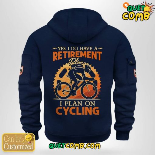 Cycling Is My Retirement Plan 2024 Quarter Zip Hoodie