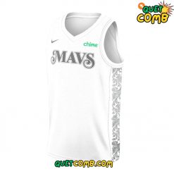 Dallas Mavericks City Edition White Basketball Jersey