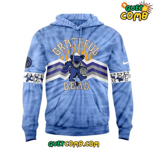 Dallas Mavericks x Grateful Dead Night 2024 Blue Hoodie