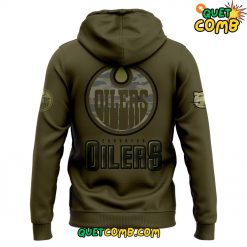 Edmonton Oilers x Hello Kitty Veterans Day 2024 Hoodie