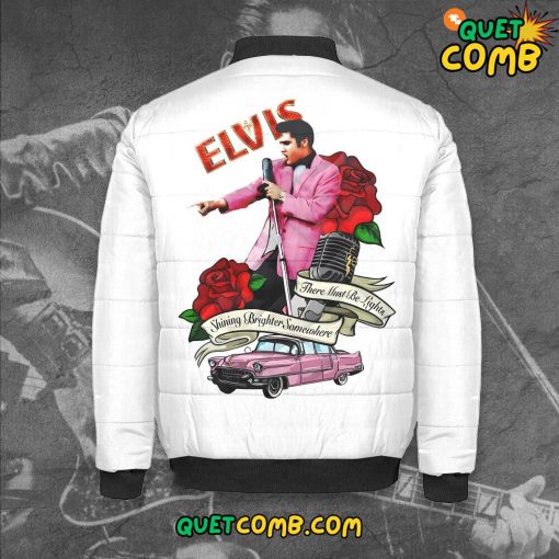 Elvis Presley 3D Bomber Puffer Jacket Limited Edition