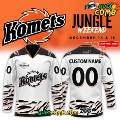 Fort Wayne Komets Jungle Weekend 2024 Custom Hockey Jersey