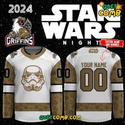 Grand Rapids Griffins “Star Wars Night” 2024 Custom name Hockey Jersey