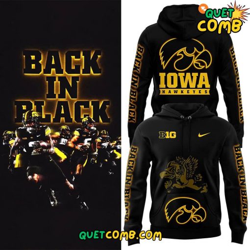 Iowa Hawkeye Back In Black 2024 Limited Edition Hooide