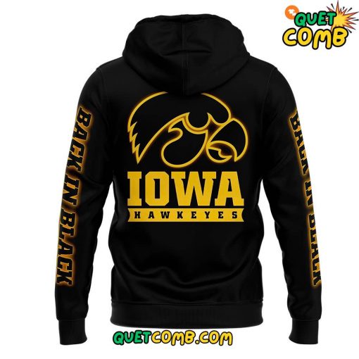 Iowa Hawkeye Back In Black 2024 Limited Edition Hooide