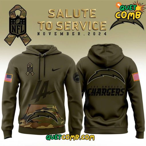 Los Angeles Chargers Salute to Service 2024 Camo Hoodie