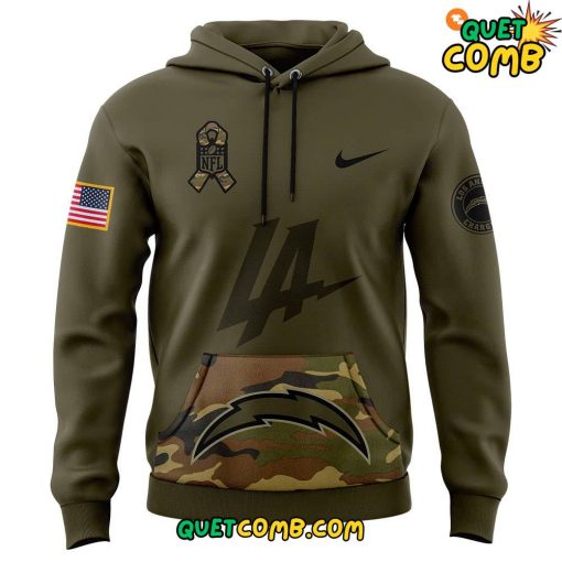 Los Angeles Chargers Salute to Service 2024 Camo Hoodie