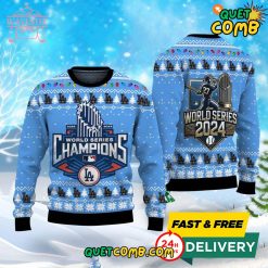 Los Angeles Dodgers World Series 2024 Christmas Ugly Sweater