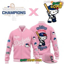 Los Angeles Dodgers World Series Champions Hello Kitty Baseball Jacket