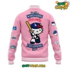 Los Angeles Dodgers World Series Champions Hello Kitty Baseball Jacket