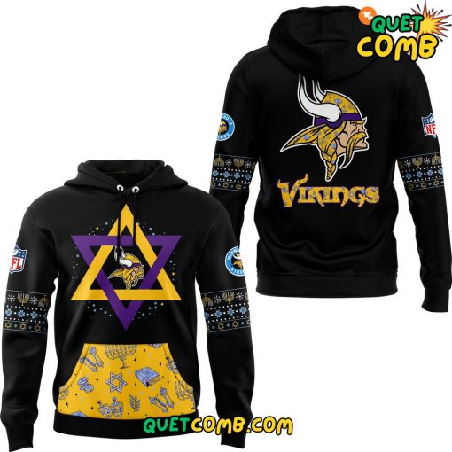 Minnesota Vikings 2024 Happy Hanukkah Limited  Edition Hoodie