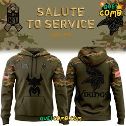 Minnesota Vikings Salute to Service  Limited Edition Camo Hoodie