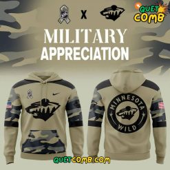 Minnesota Wild Military Appreciation Night 2024 Hoodie