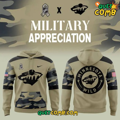 Minnesota Wild Military Appreciation Night 2024 Hoodie