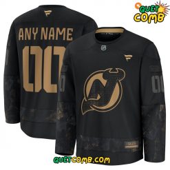 New Jersey Devils Military Appreciation 2024 Custom Name Hockey Jersey