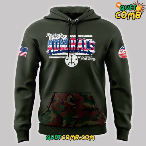 Norfolk Admirals “Military Appreciation Theme” 2024 Hoodie