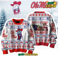 Ole Miss Rebels “Hotty Toddy Gosh Almighty” Christmas Ugly Sweater