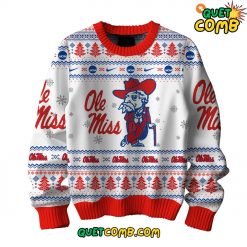 Ole Miss Rebels “Hotty Toddy Gosh Almighty” Christmas Ugly Sweater