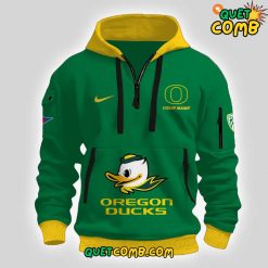 Oregon Ducks Limited Custom Name Quarter Zip Hoodie