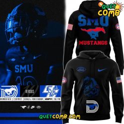 SMU Football 2024 “Dark Mode” Back Night Pullover Hoodie