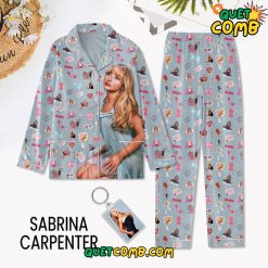 Sabrina Carpenter Button Down Pyjama Set