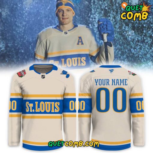 St. Louis Blues Winter Collection 2024 Custom Name Hockey Jersey