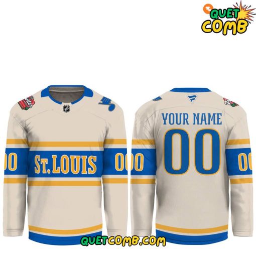 St. Louis Blues Winter Collection 2024 Custom Name Hockey Jersey