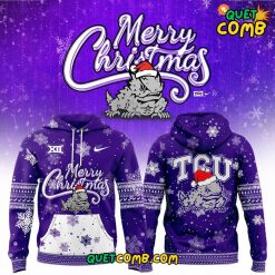 TCU Horned Frogs Merry Christmas 2024 Limited Edition Purple Hoodie