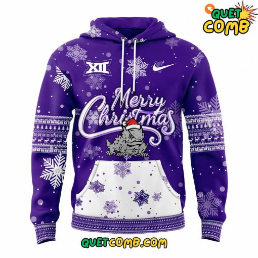 TCU Horned Frogs Merry Christmas 2024 Limited Edition Purple Hoodie