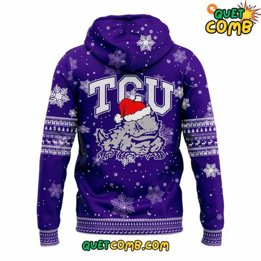 TCU Horned Frogs Merry Christmas 2024 Limited Edition Purple Hoodie