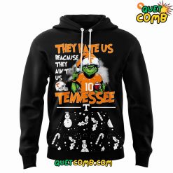 Tennessee Volunteers Merry Christmas Grinch 2024 Black Hoodie