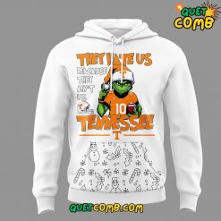 Tennessee Volunteers Merry Christmas Grinch 2024 White Hoodie