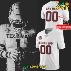 Texas A&M Aggies “Gig ‘Em” Limited Edition White Football Jersey