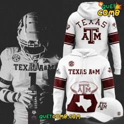 Texas AM Aggies Gig Em Limited Edition White Hoodie