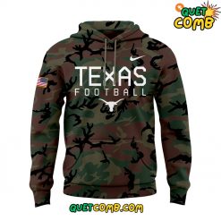 Texas Longhorns Salute to Service Green Camo Hoodie