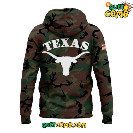 Texas Longhorns Salute to Service Green Camo Hoodie