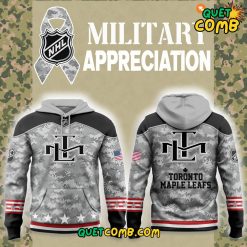 Toronto Maple Leafs 2024 Military Appreciation Arctic Camo Hoodie