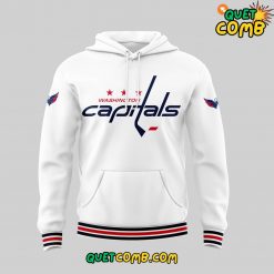 Washington Capitals 50th Anniversary White Hoodie