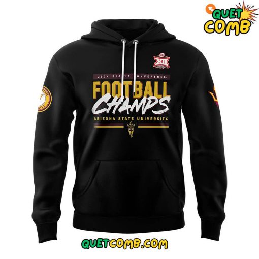 Arizona State x Big 12 Championship 2024 Limited Edition Black Hoodie