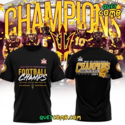 Arizona State x Big 12 Championship 2024 Limited Edition Black Tee