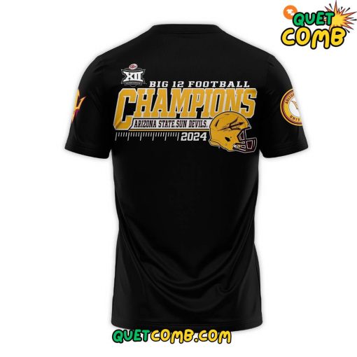 Arizona State x Big 12 Championship 2024 Limited Edition Black Tee