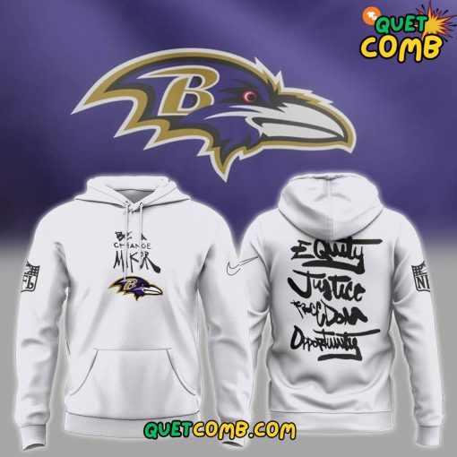 Baltimore Ravens Be A Change Maker NFL Grey Hoodie