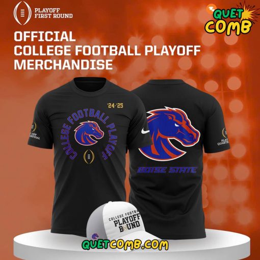 Boise State Broncos College Football Playoff 2024 Black T-shirt