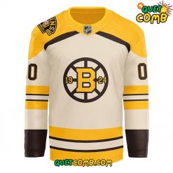 Boston Bruins Fanatics 100th Anniversary 2024 Limited Edition Custom Jersey